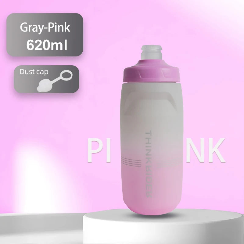 ThinkRider 620ml/750ml Bicycle Bottle MTB Road Bike Water Bottle Outdoor Sports Plastic Portable Large Capacity Drink Cycling
