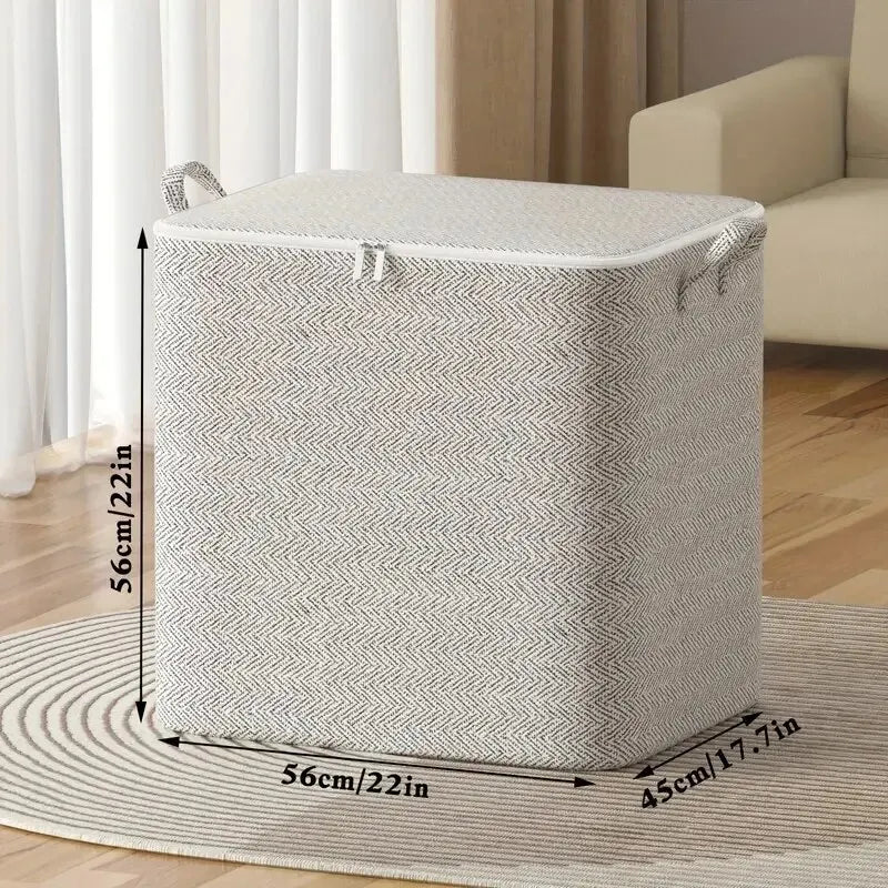 Large Non-Woven Storage Bag – Zipper Wardrobe Organizer