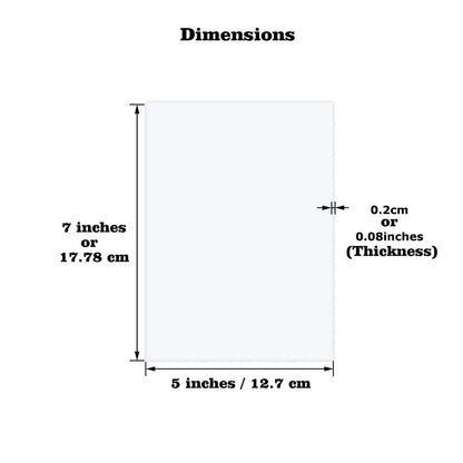 Clear Arch/Rectangular Acrylic Sheet Board for DIY Craft Signage Display Projects Picture Frame Wedding Place Card Decor Sign