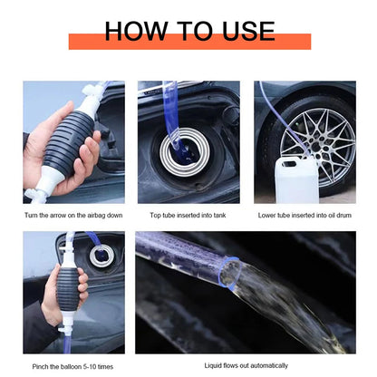 SEAMETAL Multifunctional Liquid Vacuum Cleaner Hand Pump Petrol Pump Transfer Pump Fuel Pump Car Tool Transfer Primer