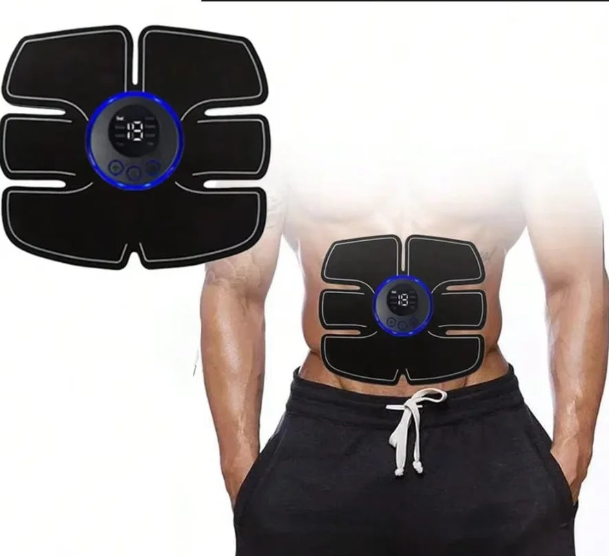 EMS Abdominal Muscle Stimulator Fitness ABS Arm Training Patches Muscle Exercise Instrument USB Charging Home Men