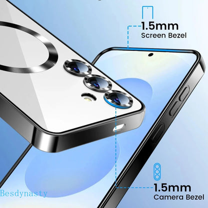 Plating For Magsafe Magnetic Case For Samsung Galaxy S26 S25 FE S24 S23 Ultra A56 A36 A26 A55 A54 A17 A07 A16 A35 A15 Cover