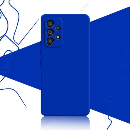 Original Official Soft Case for Samsung Galaxy A13 A23 A33 A53 A73 SamsungA33 SamsungA53 SamsungA73 Square Liquid Silicone Cover