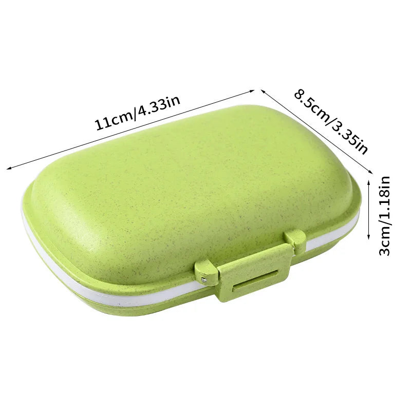 Portable Small Medicine Box Three Meals a Day Sealed Moisture-proof Seven Days a Week Carry-on Drugs Drug Sub-packaging Storage