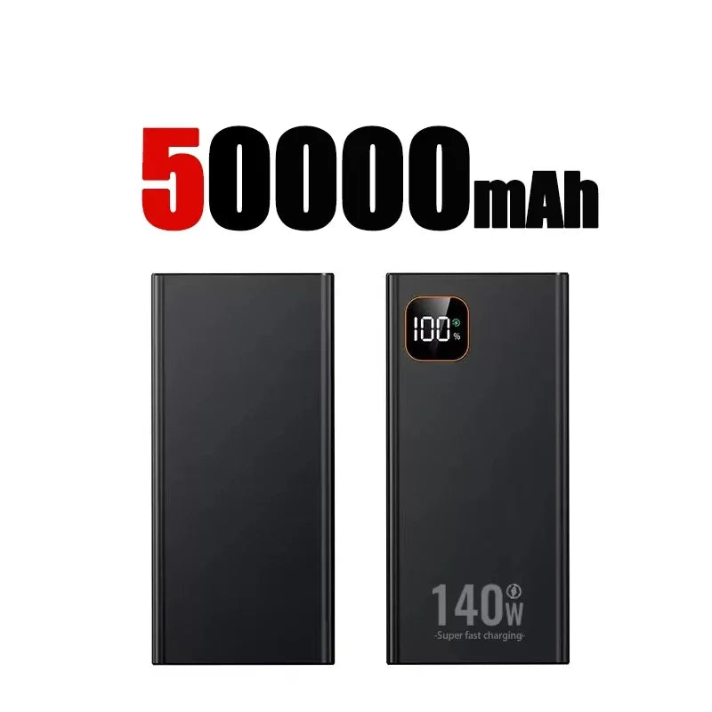 Lenovo 140W Super Fast Charging Ultra Capacity Portable Charger Power Bank 2027 500000mAh CCC For IPhone Samsung
