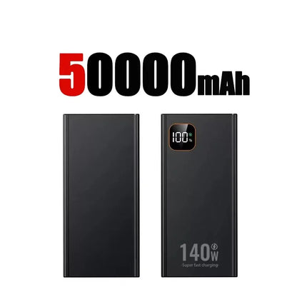 Lenovo 140W Super Fast Charging Ultra Capacity Portable Charger Power Bank 2027 500000mAh CCC For IPhone Samsung