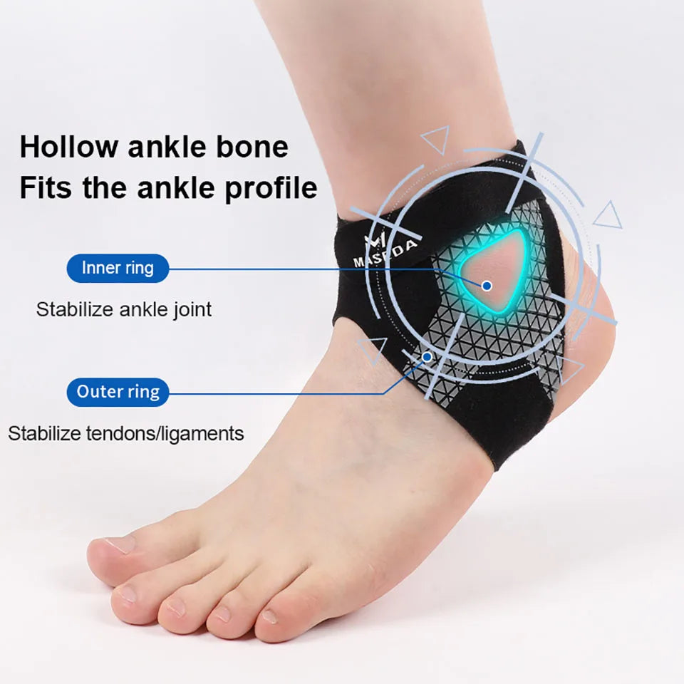 Ultra-thin Ankle Brace Bi-directional Strap Compression Stabilizes Tendons Motion Ankle Fixation Brace Prevents Ankle Sprains