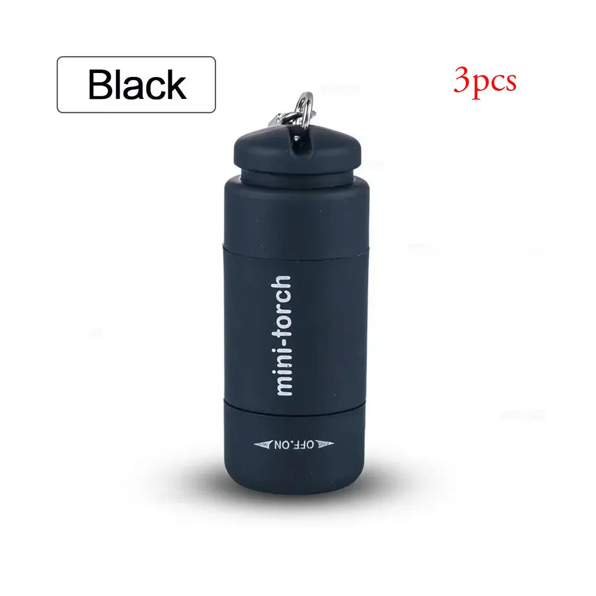 Pocket Keychain Flashlight Waterproof Outdoor Hiking Camping Mini FlashlightUSB Rechargeable LED Multifunctional Strong Light