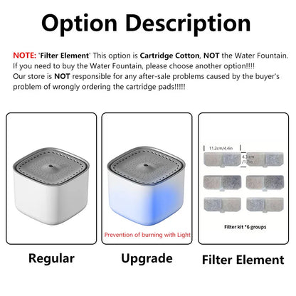 3L Cat Water Fountain Auto ERecirculate Filter Large Capacity Filtring Cat Water Drinker 1USB Electric Mute Cats Water Dispenser
