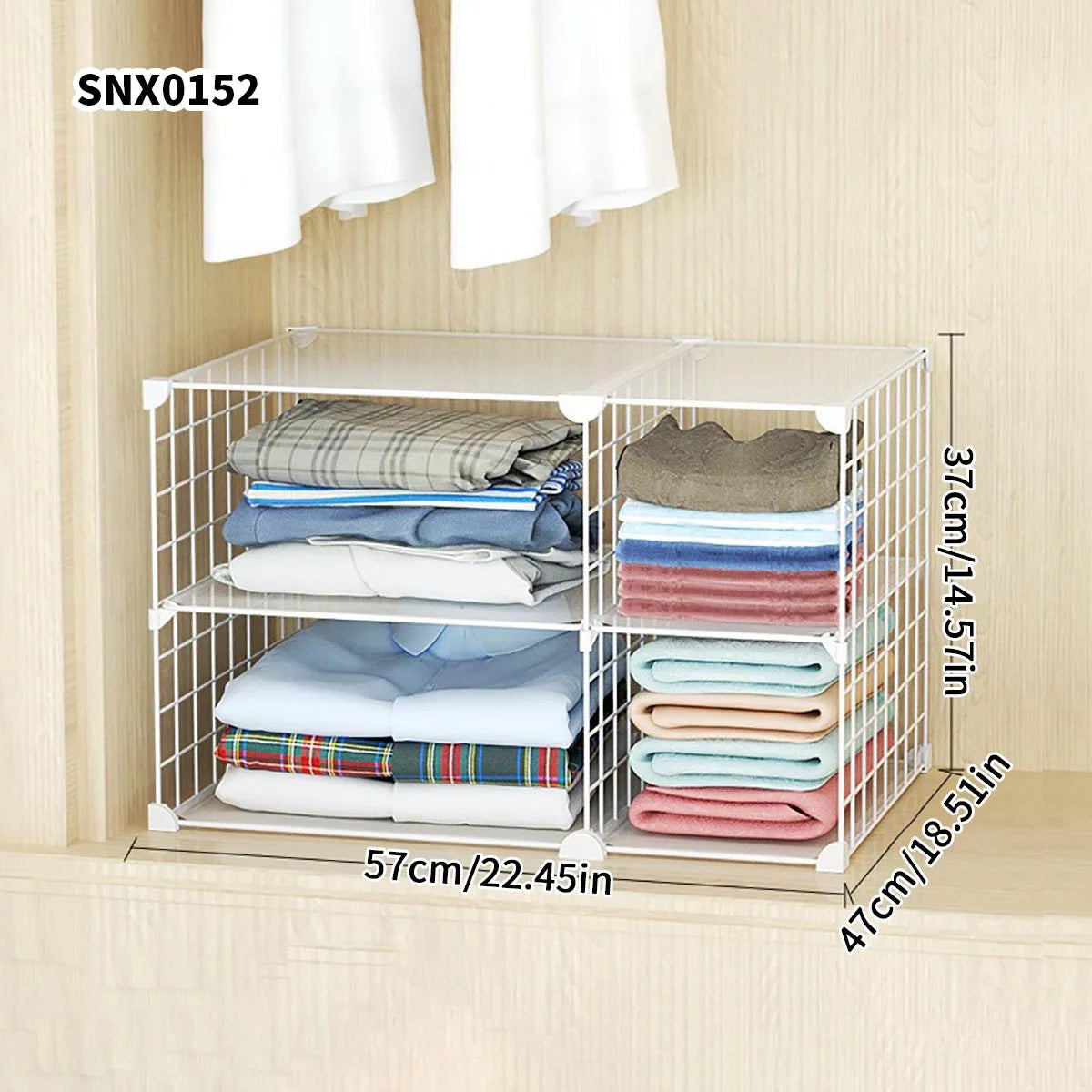 Clothing Layered Storage Wardrobe Partition Rack Hanging Closet Cross Partition Vertical Student Dormitory Cabinet Layered Rack