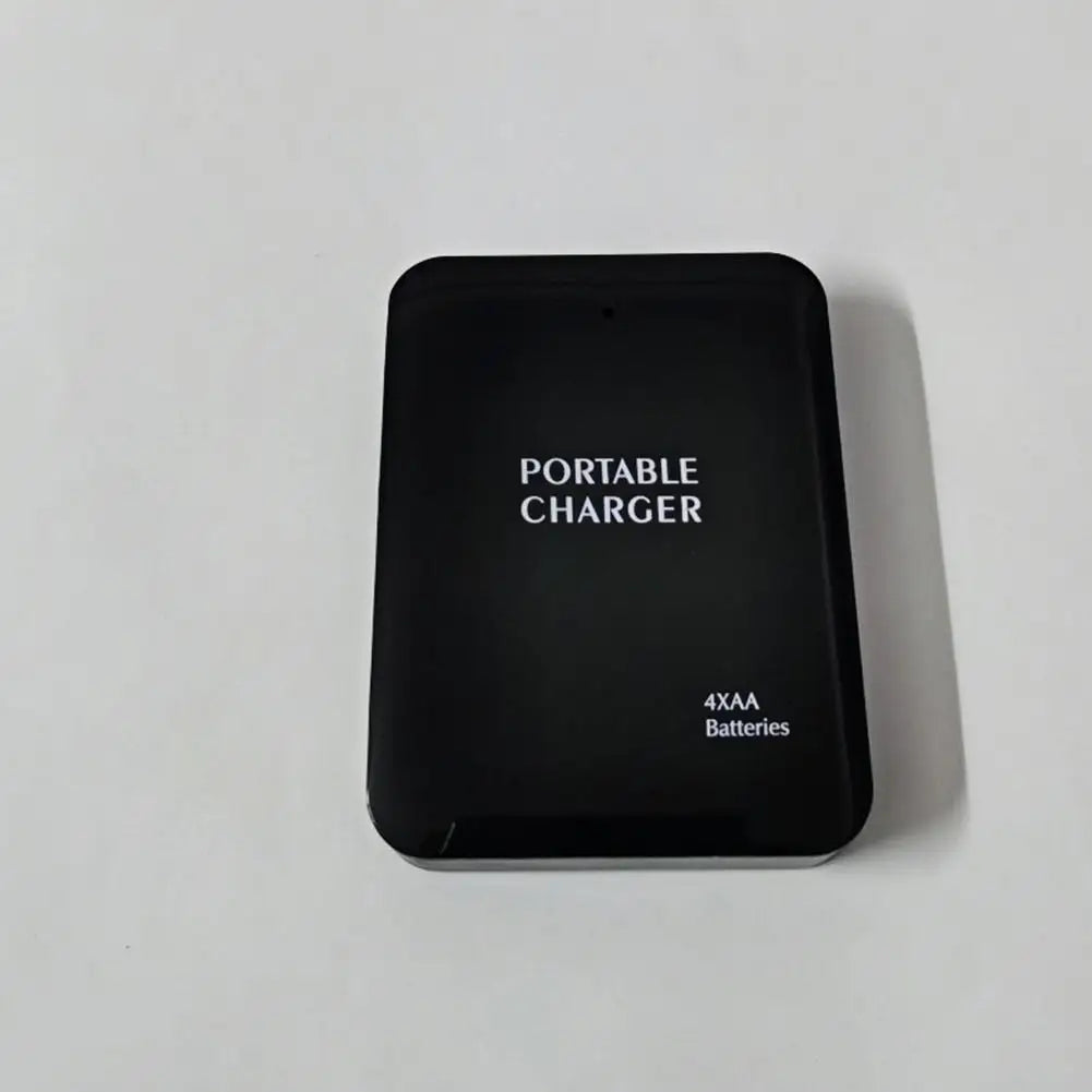 4 AA Portable Charger USB Battery Power Bank LED Light Outdoor Camping Emergency Charger for Phone Mountaineering Hiking
