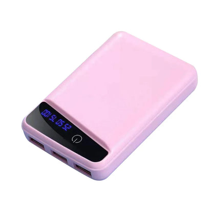 DIY Power Bank Box Rechargeable Flat Head Battery Charger Outer Case for Mobile Phone Tablet