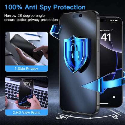 NNBILI 3Pack Oleophobic Coating Dust Free Easy Installation Matte Screen Protector For iPhone 16 14 13 12 15 17 18 Pro Max Glass