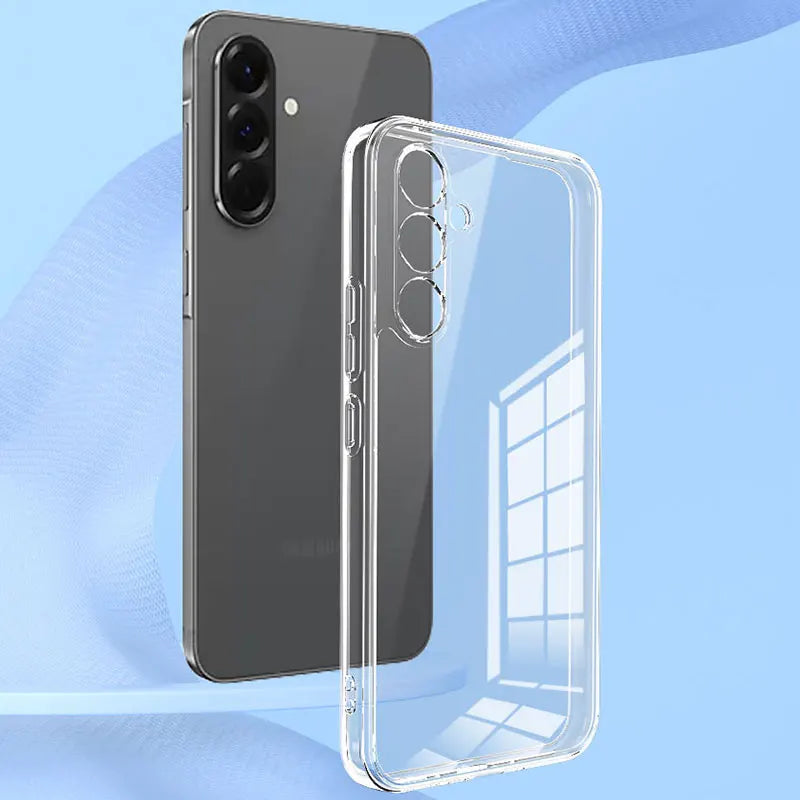 Clear Phone Case For Samsung Galaxy A16 A06 A26 A36 A56 A07 A17 Silicone Soft Cover For Samsung A05S A15 A25 A35 A55 A34 A54 A14