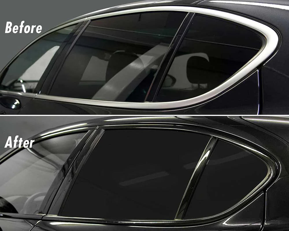 Glossy Black Vinyl Wrap Strip – Car Trim & Door Protection Film