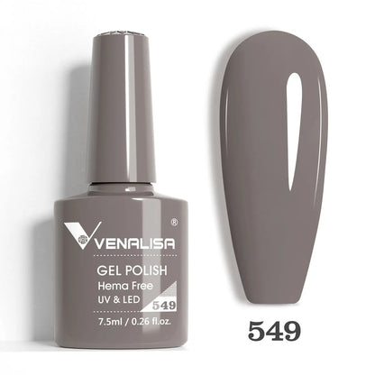 Venalisa HEMA TPO FREE Nail Gel Polish Glitter Gorgeous Full Coverage Soak Off UV LED French Nail Jelly Pink Nude Collection