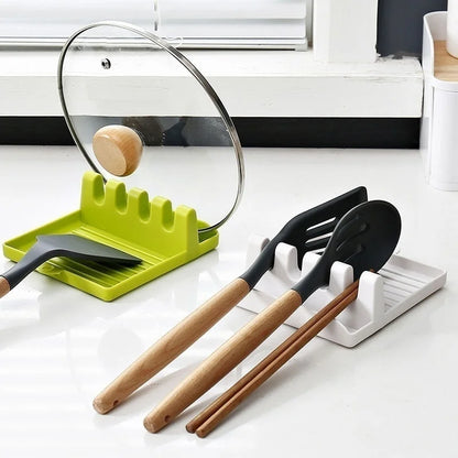 Non-Slip Kitchen Spoon & Spatula Holder – Countertop Rest
