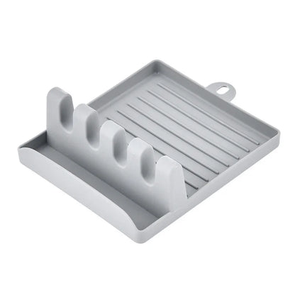 Non-Slip Kitchen Spoon & Spatula Holder – Countertop Rest