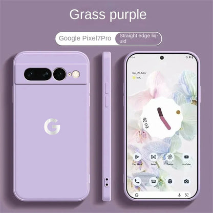 Ultra Slim Liquid Silicone Phone Case For Google Pixel 10A 9 Pro XL 8 7 6 Pro Wireless Charging Shockproof Protector Back Cover