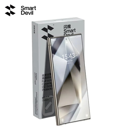 SmartDevil Tempered Glass for Samsung S26 Ultra S25 Ultra S24 Screen Protector Full Cover Anti-fingerprint HD Tempered Film