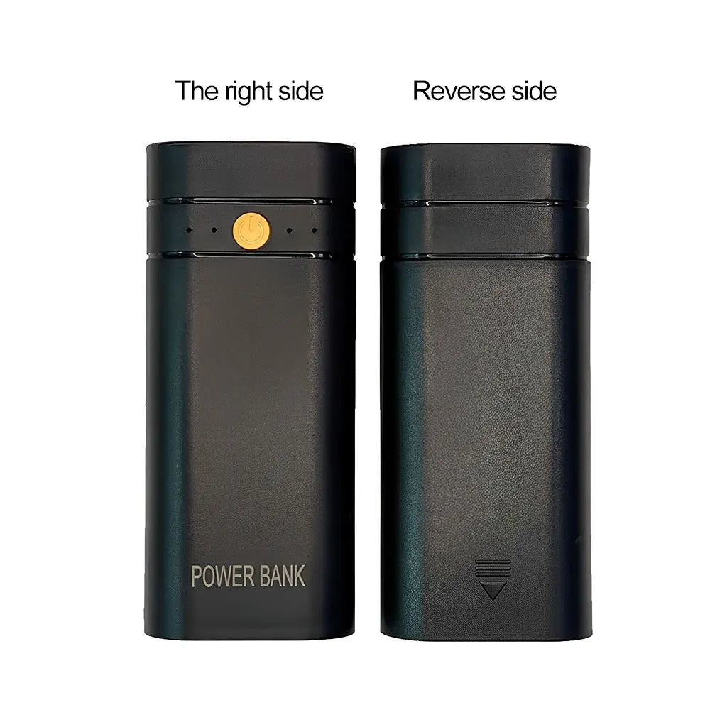 New 5V 2A 2x18650 Power Bank Box Kit Anti Reverse Connection TYPE-C Output Ports Plastic Shell Portable Battery Charger Case