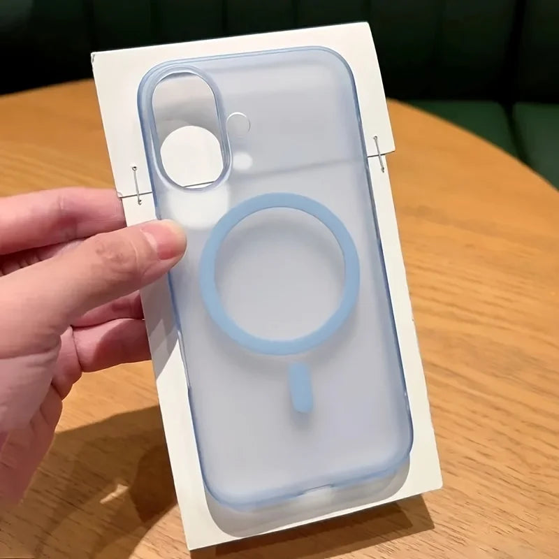 PC Frosted Magnetic Phone Case For iPhone 17 Pro Max/Air/12/13/14/15/16Pro Max Plus Samsung S26/S25 Edge/S24 Plus/S23 FE/S22