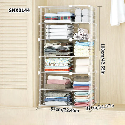 Clothing Layered Storage Wardrobe Partition Rack Hanging Closet Cross Partition Vertical Student Dormitory Cabinet Layered Rack