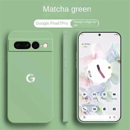 Ultra Slim Liquid Silicone Phone Case For Google Pixel 10A 9 Pro XL 8 7 6 Pro Wireless Charging Shockproof Protector Back Cover