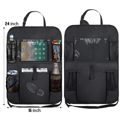 Car Backseat Organizer with Tablet Holder & Seat Protector