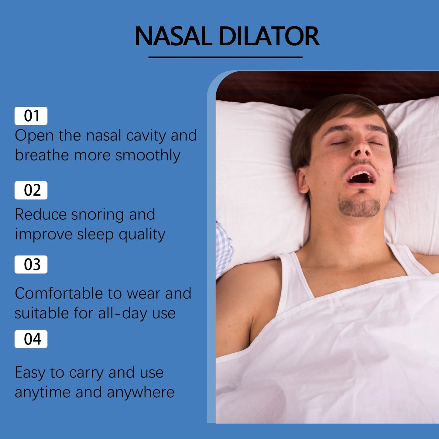 AirRush™ Magnetic Nose Vents - Silent Sleep & Peak Performance, Instant Congestion Relief Without Tape, Reusable Comfort
