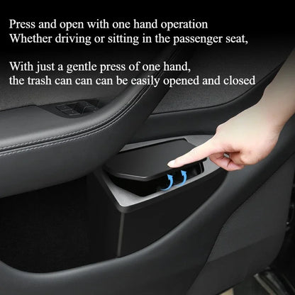 For Tesla Model Y/YL Juniper 2025 Front Door Storage Trash Can Car Door Storage Box Multi Functional Storage Box Car Accessories