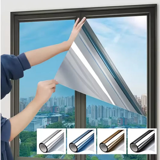 Household Insulated Glass Film Windows Balconies Privacy Protection Sun Protection One-Way Mirrors Window Film Stickers