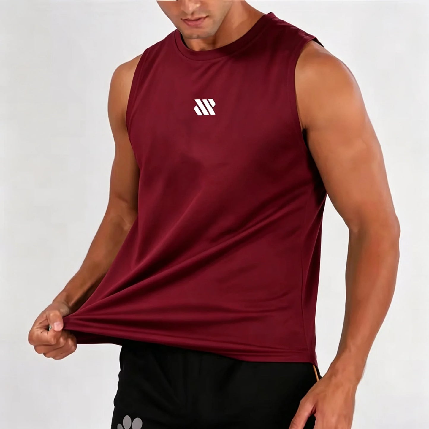 Men's Bodybuilding Vest Gym Workout Mesh Fitness Sleeveless shirt Running Tank Top Stringer Single Shirt Summer Sport Vest Men