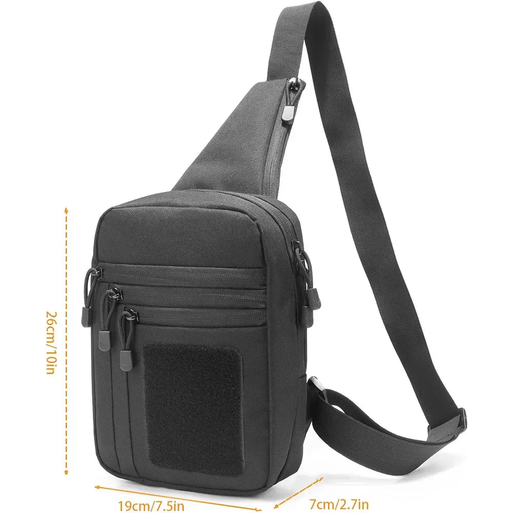 Outdoor Hunting Tactical Shoulder Bag Concealed Carry Pistol Holster Multifunction Waterproof Crossbody Chest Pack Gun Sling Bag