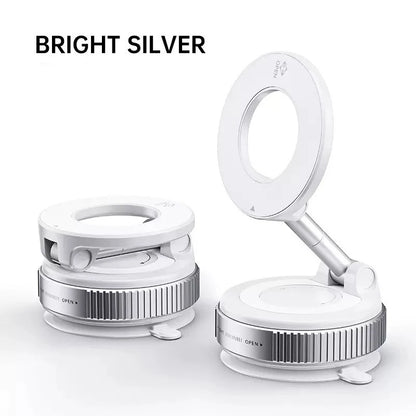 Folding Strong Magnet Magnetic Phone Holder 360° Rotation Desk Car Vacuum Suction Windshield Dashboard Mobile Holder