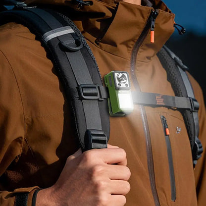 LED Magnetic Clamp Flashlight Outdoors Ultra-long-lasting Lighting Work Emergenc Lamp Clip-on Rechargeable Camping Hiking Light