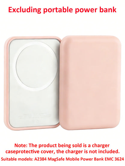 1 Pink TPU Charging Case Protector, Compatible with Apple's Original MagSafe Wireless Power Bank
