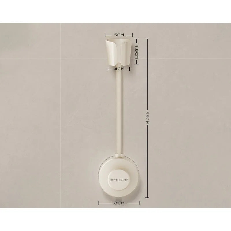 Powerful Suction Cup Hair Dryer Stand Bathroom Shelf Bathroom Organizer Shower Organizer No Need To Hold By Hand Hanging Rack