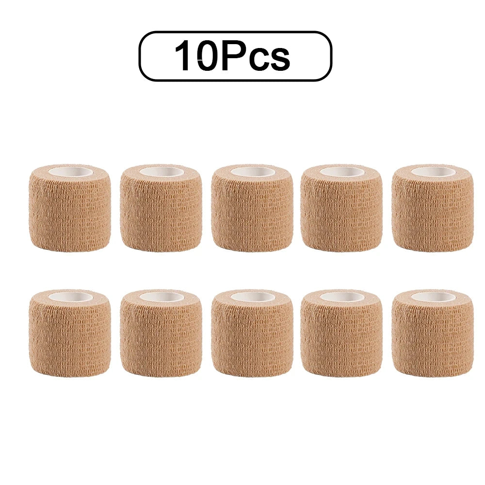 Self-Adhesive Elastic Athletic Wrap Tape – 10 Rolls