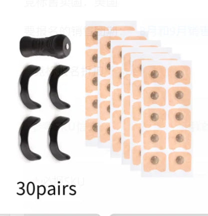 Nasal Breathing Strips Kit, Black Nasal Dilator System, Anti-Snore Nose Vents for Better Sleep Quality, Snoring Relief Aid