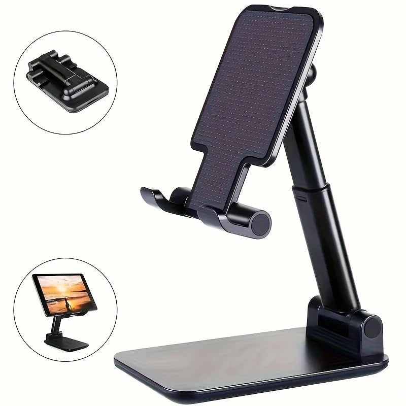1Pc desktop lazy mobile phone holder can be freely retractable and adjusted, portable folding storage does not occupy an area, the lifting rod is smoothly locked and does not slip, universal for tablets and mobile phones