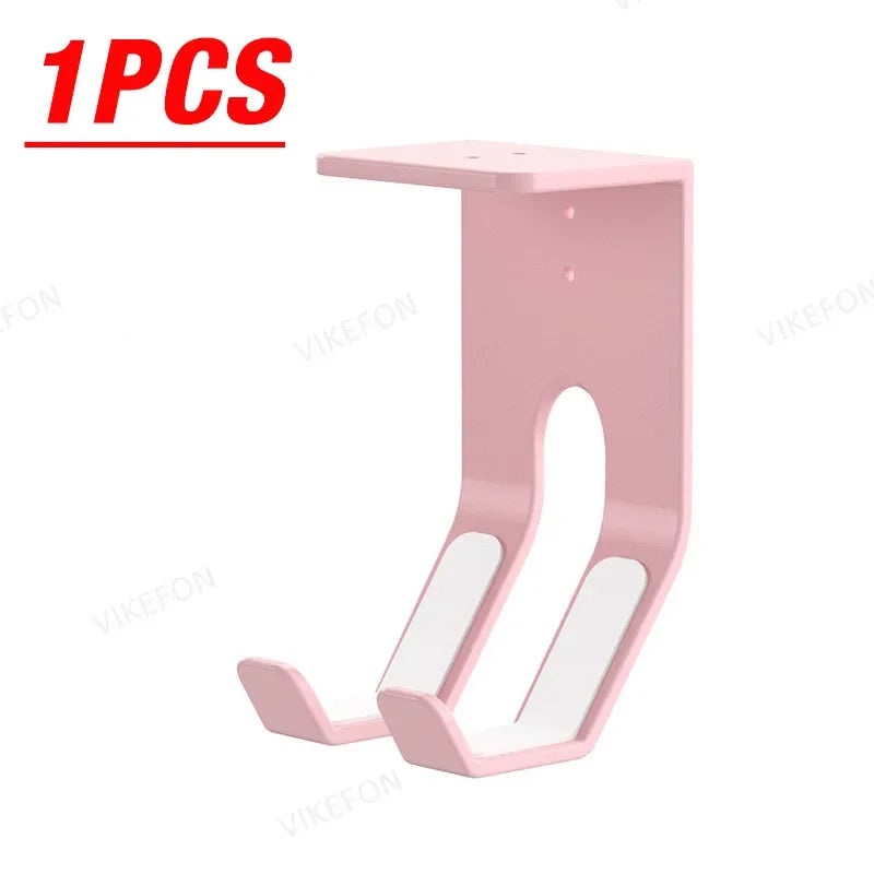 2pcs/4pcs ABS Under Table Game Controller Rack Game Console Storage Base Headset Holder Stand for Sony Xbox Switch PS5/PS4 Mount