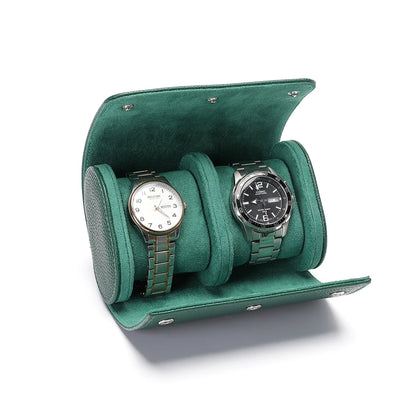 Embers Leather Watch Roll 1 2 3 slots Luxury Genuine Watch Storage Box Travel Bag Watch Case Gift Box Watch Pouch\]p;