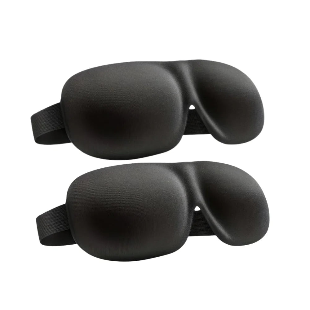 3D Contoured Sleep Eye Mask – Ultra-Soft Light Blocking Cover