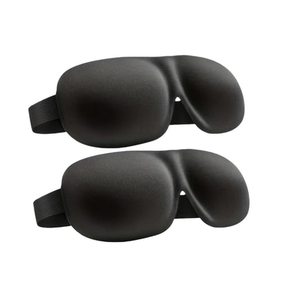 3D Contoured Sleep Eye Mask – Ultra-Soft Light Blocking Cover