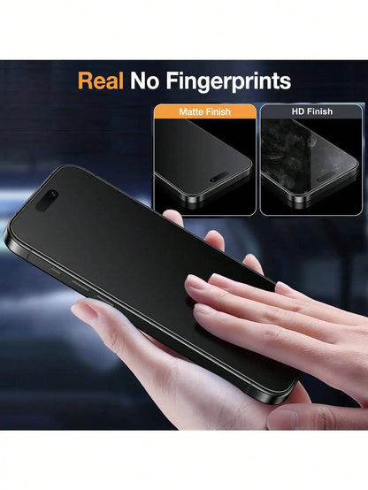3 Pcs Matte Anti-Peeping Screen Protector Compatible With IPhone 17 Pro Max/17 Pro/17 Air/17/16 Pro Max/16 Pro/16