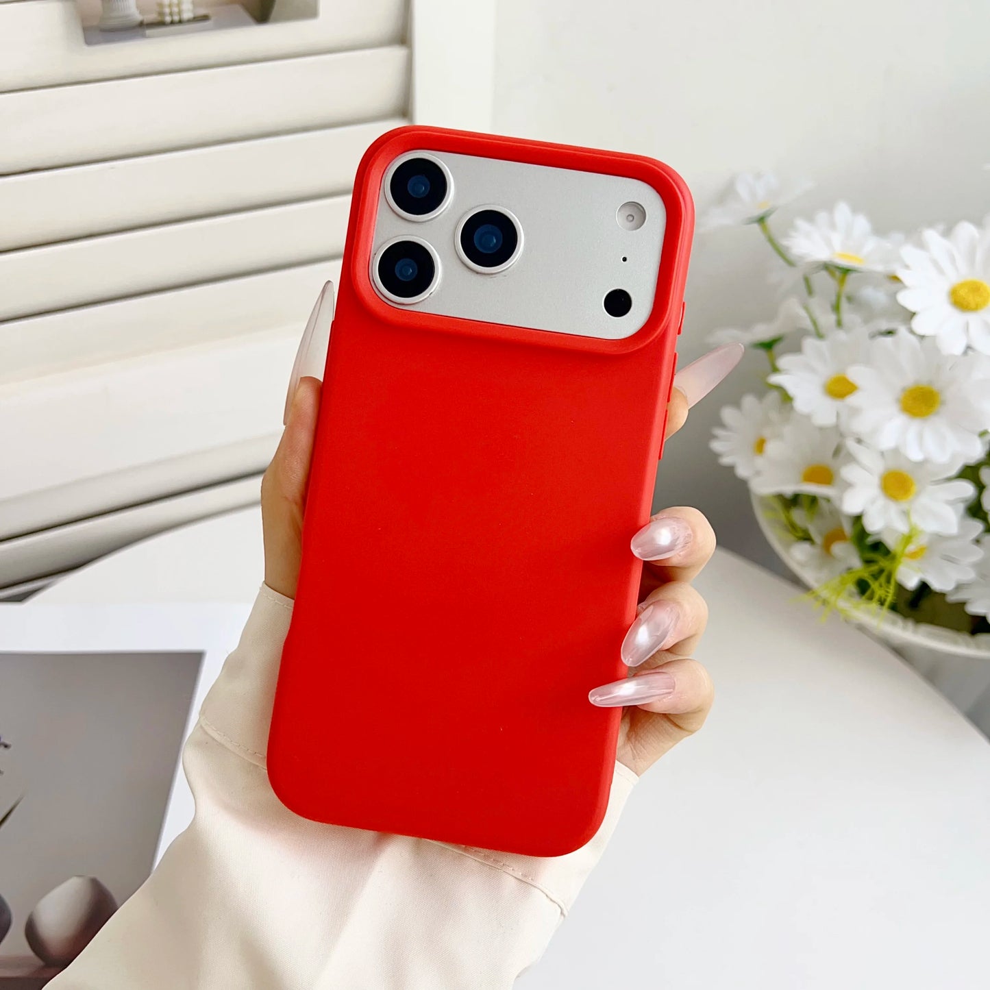 Orange Matte Silicone Case For iPhone 17 Pro Max Air 16E 16 E 15 Plus 14 13 12 17Pro iPhone17 Shockproof Phone Cover Accessories