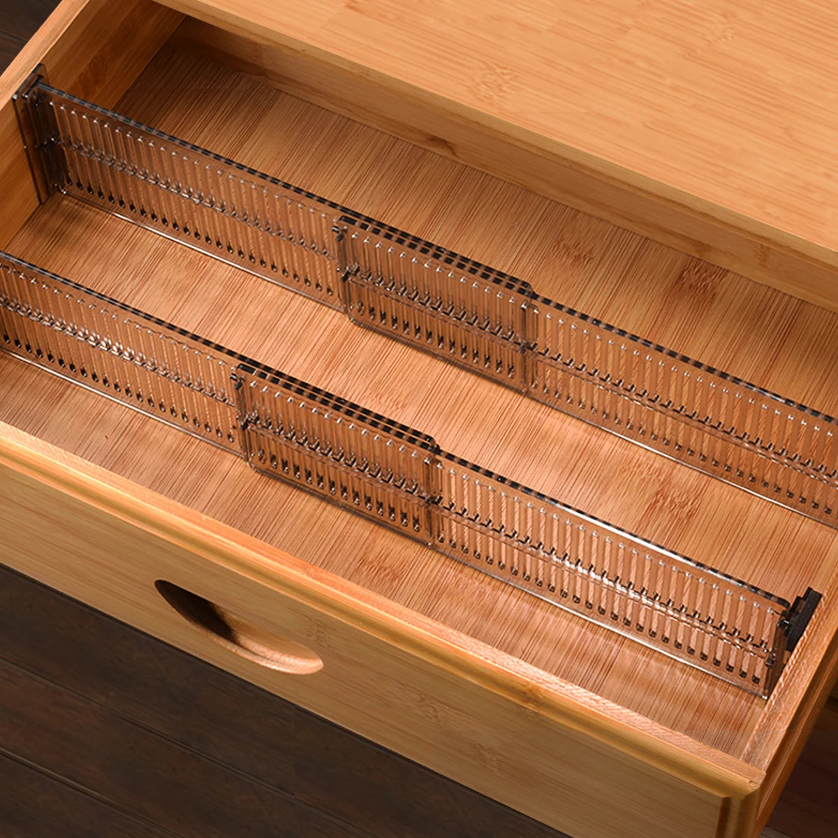 8/12/16Pcs Adjustable Plastic Drawer Divider, Organizer Separator for Underwear, Socks, Home Storage Cabinet, Expandable Grid