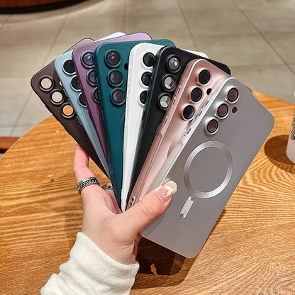 Luxury Matte Magnetic Phone Case For Samsung Galaxy S26 S25 S24 S23 S 26 Ultra Plus S26Ultra For Magsafe Silicone Soft Cover