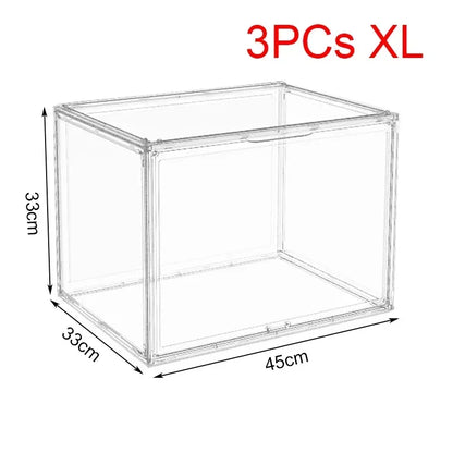 Transparent Storage Box Organizer Bookshelf Album CD Desktop Dustproof Display Cabinet Figures Acrylic Box Blind Box Showcase